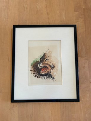 Print Of Roaring Lion