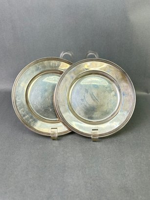 Two International Sterling Small Plates