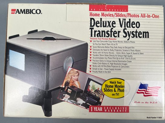 Ambico Model V-650 Deluxe Video Transfer System.