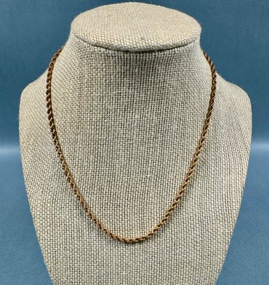 14k Gold Twisted Necklace