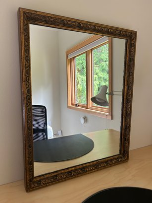 Gold Framed Rectangle Mirror