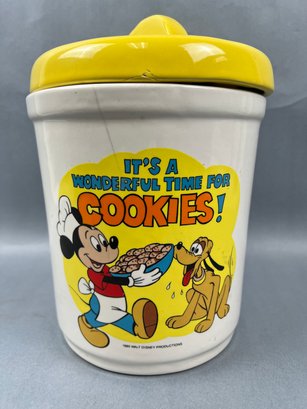 Mickey Mouse And Pluto Cookie Jar.