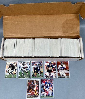 15 Inch Box Of 1993 Fleer Football Cards.