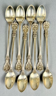 Eight Reed And Barton Sterling Tea Spoons