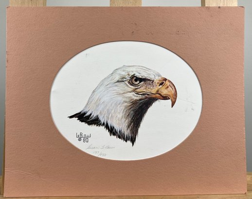 Susan LeBow Signed And Numbered Print Of An Eagle.