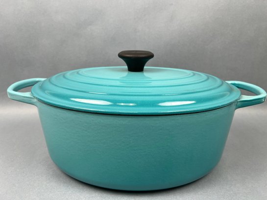 Le Creuset  Number 31 Roaster In Caribbean Color.