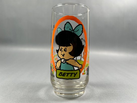 Flintstone Kids Betty Glass