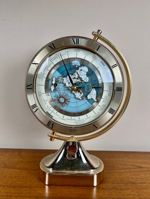 Vintage Seiko Rotating  World Globe Quartz Desk-Mantel Clock - QQZ292G