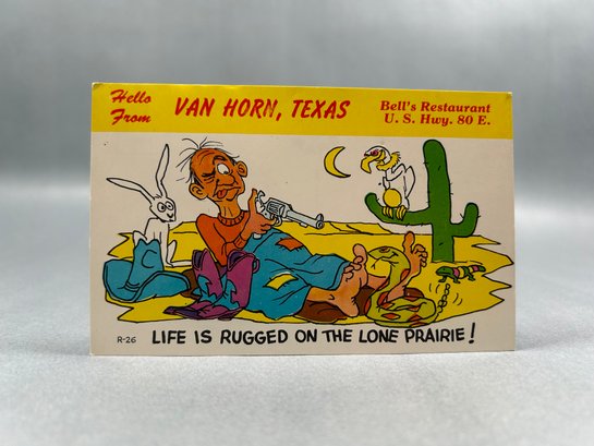 Vintage Van Horn Texas Postcard