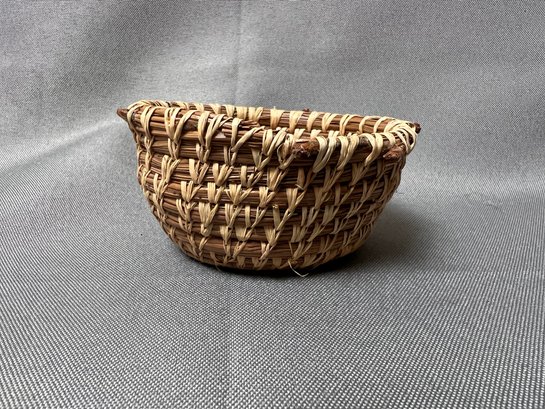 Small Pine Needle Basket.