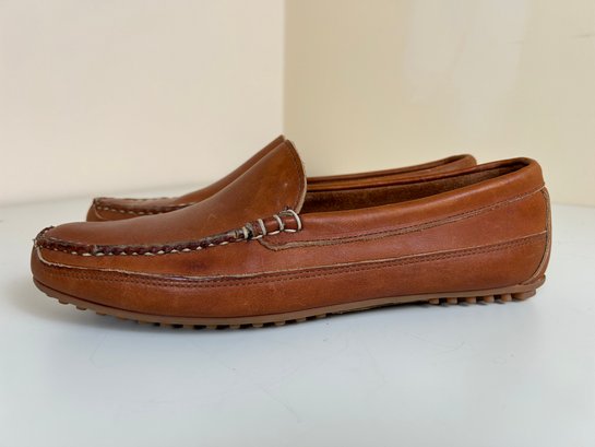 Allen Edmonds Interstate 90 Tan Leather Loafers - Mens Size: 10D