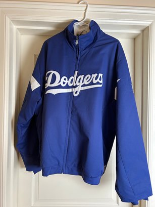 Majestic Authentic Collection Dodgers Fleece Lined Jacket - XL