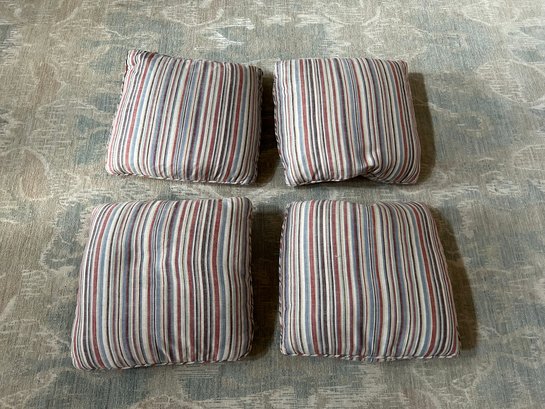 Set Of 4 Striped Throw Pillows