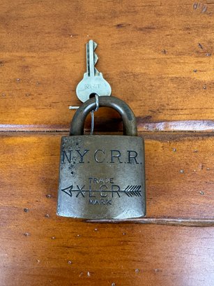 N. Y.  C. R. R. Brass  Signal Lock, Corbin Cabinet Lock Co