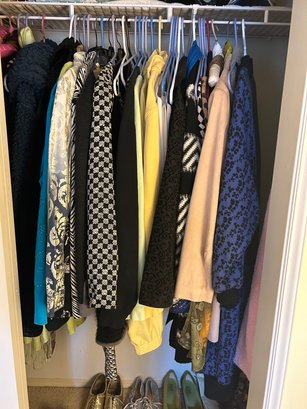 Closet Full Of Women's Clothing And Accessores