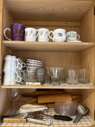 Cabinet Full Of Kitchen Items