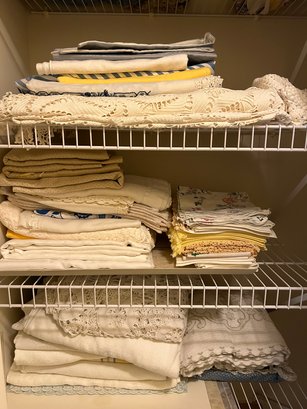 Closet Of Table Linens, Cloth Napkins And More