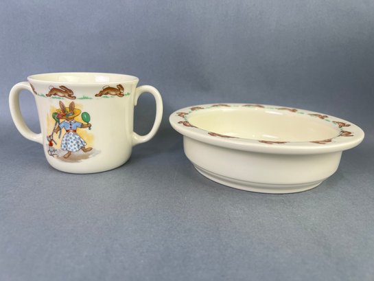 Bunnykins Bowl & Double Handle Coffee Mug