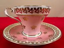Aynsley Pink And Gold Cup And Saucer