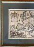 Framed Print Of French Map