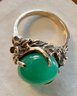 Vintage 14k Ring With Green Stone