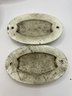 Lot Of 4 Items:  2 Porcelain Drawer/Door Numbers Soap Dishes