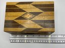 Vintage Wood Inlay Puzzle Box