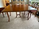 French Style Dropleaf Dining Table With 8 Chairs