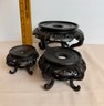 Lot Of Three Asian Footed Stands