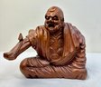 Asian Man Wood Carving