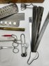 Lot Of Tweezers, X-acto Knives, Drill Bits, Clamps, Telescoping Magnets