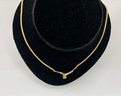 14K Yellow Gold Necklace With Diamonds