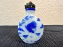 Blue Chinese Peking Glass Snuff Bottle