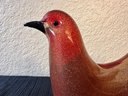 Vintage Gold And Red Murano Bird -local Pick Up
