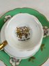Royal Bayreuth Green Floral Cup And Saucer