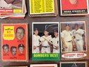 44 Sports Cards Mostly Baseball Late 50s Early 60s Some Football, Some Checklist.