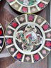 Set Of 6 Royal Crown Derby Christmas Plates.