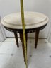 Vintage Small Side Table With Marble Top