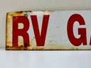 Vintage RV Garage Double Sided Metal Sign
