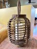 Large Wood Decorative Lantern W/ Battey Powered Candle