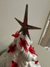 Ceramic Christmas Tree W/Red Bird Inserts