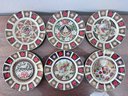 Set Of 6 Royal Crown Derby Christmas Plates.