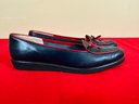 Ferragamo Loafers Navy And Red Sz 7.5