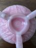 Vintage Fenton 'Rosalene Pink Daisy' 3 Footed Candy Dish