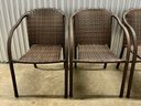 Four Weaved Outdoor Chairs