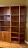 Finished Wood 5 Piece Tall Wall Shelving