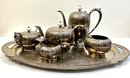Art Deco Gorham Sterling Silver Tea Set All Solid