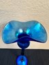 Lundberg Studios 13 Blue Iridescent Vase -local Pick Up