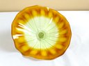 Hand Blown Cahaba Lily By Cam Langley Yellow