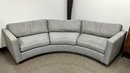 Thayer Coggin Modern Gray U Shaped Sofa